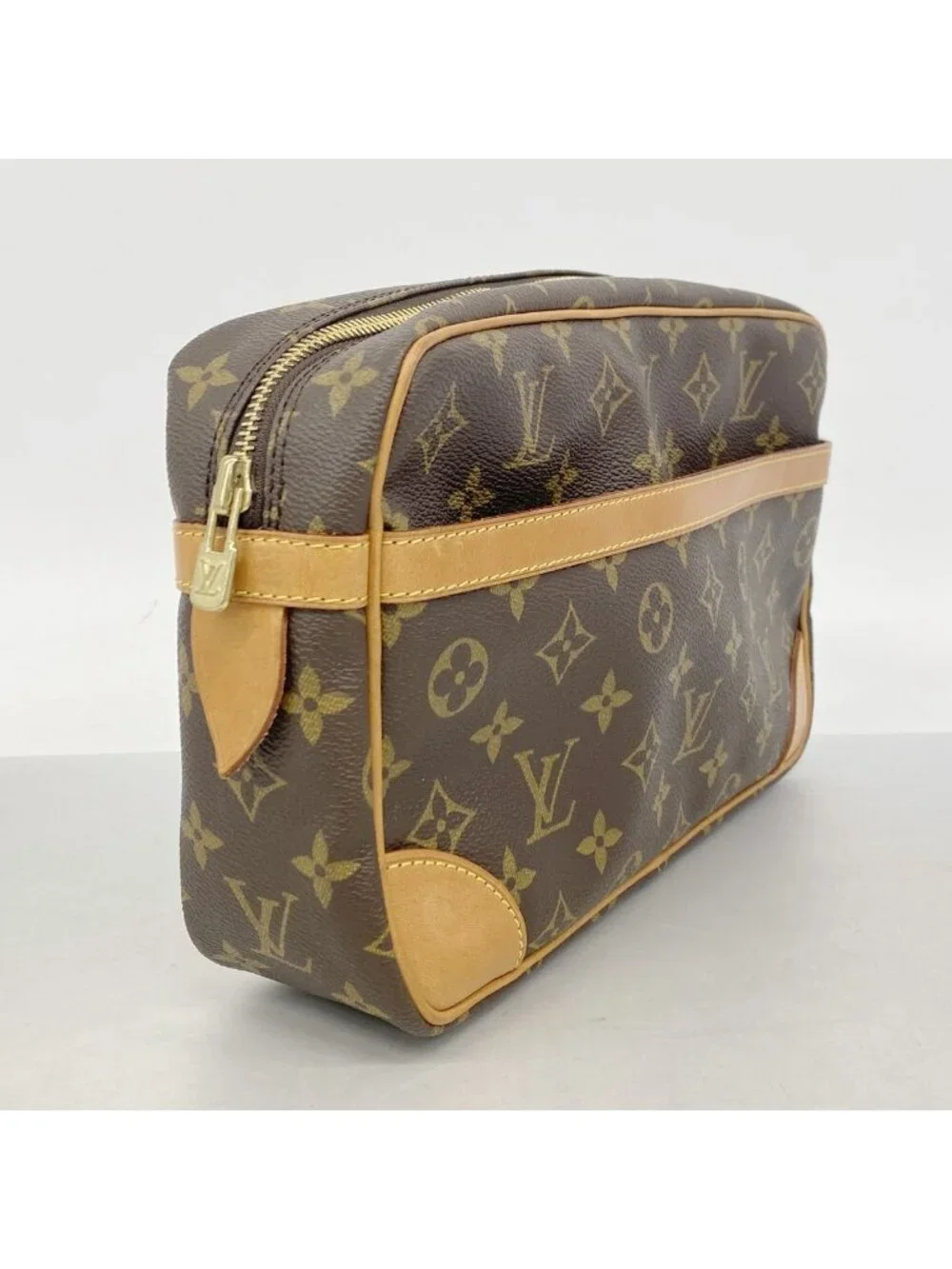 Louis Vuitton Clutch Monogram Compiegne 28 Brown